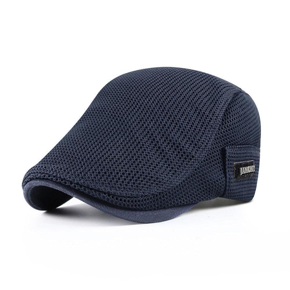 Mesh-kasket | Afslappet flat cap til mænd