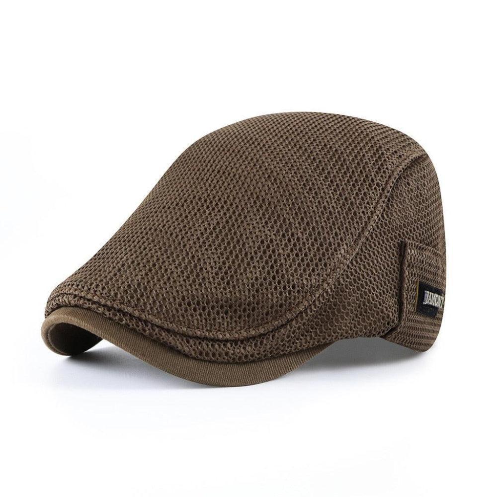 Mesh-kasket | Afslappet flat cap til mænd