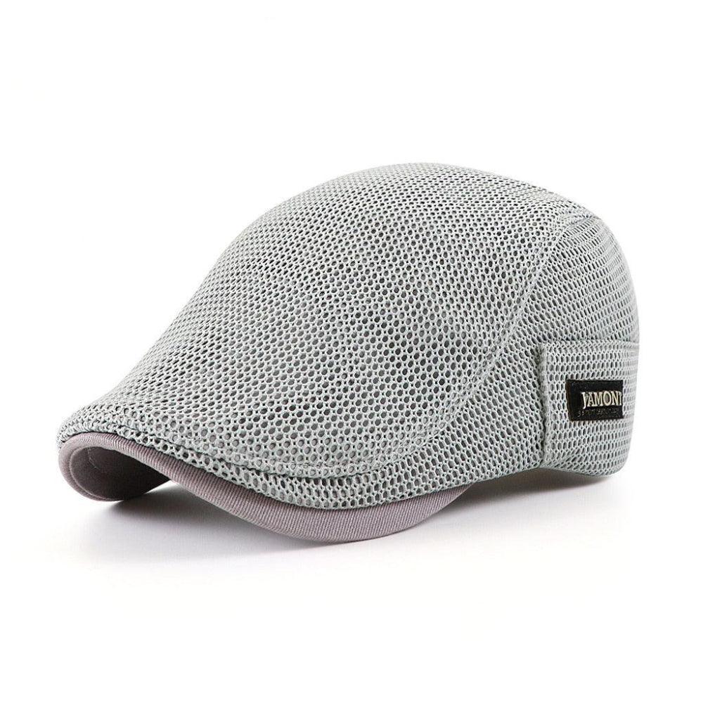 Mesh-kasket | Afslappet flat cap til mænd
