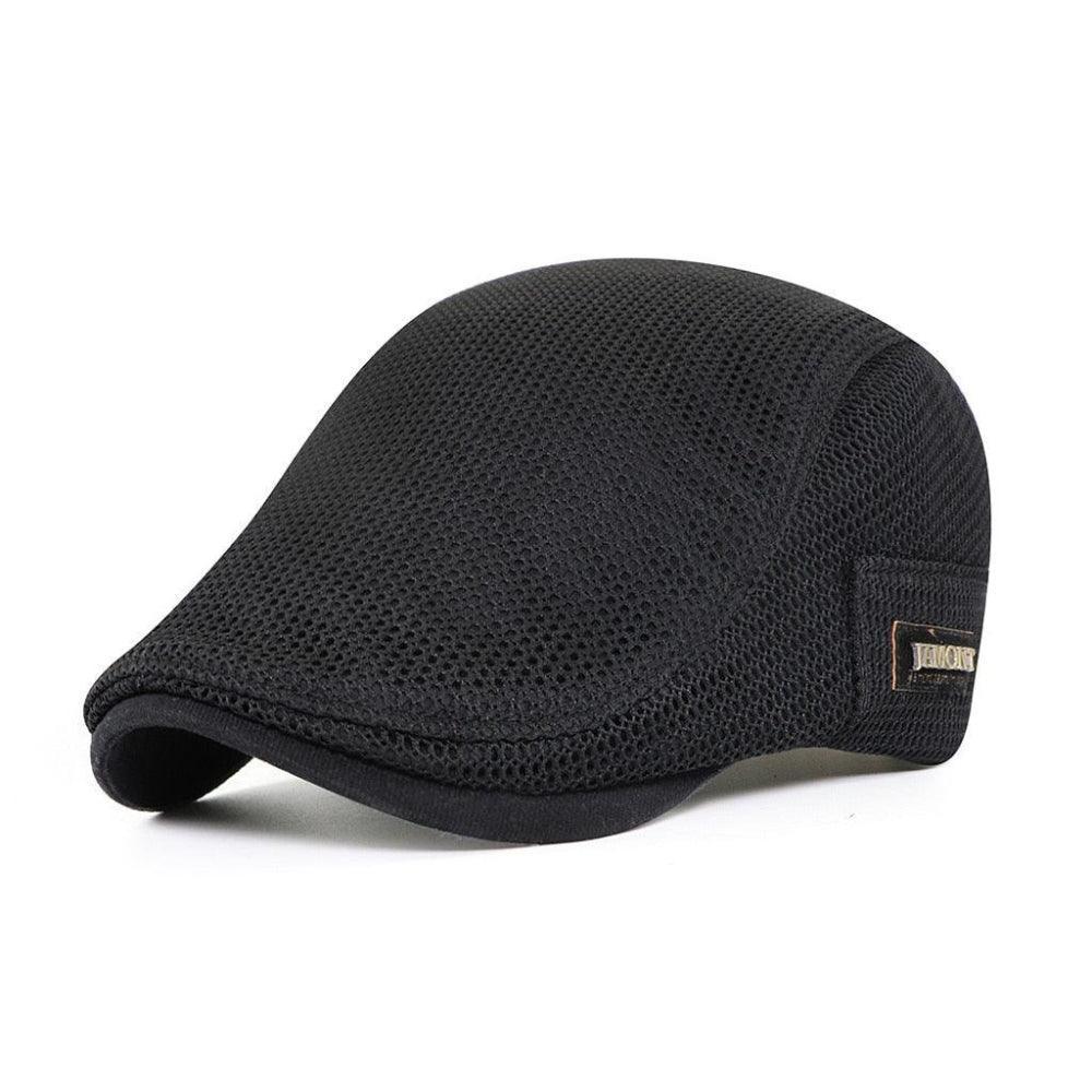Mesh-kasket | Afslappet flat cap til mænd