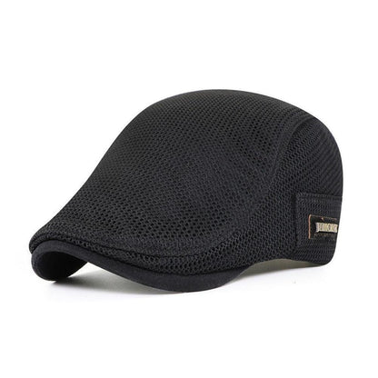 Mesh-kasket | Afslappet flat cap til mænd