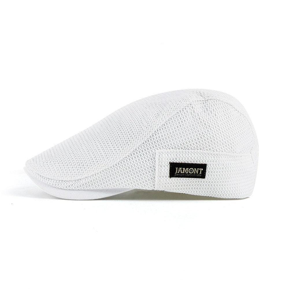 Mesh-kasket | Afslappet flat cap til mænd