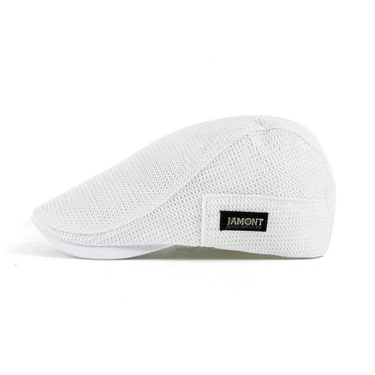 Mesh-kasket | Afslappet flat cap til mænd
