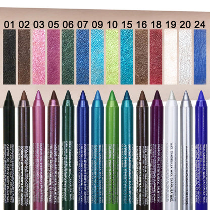 14-deles sæt med vandfaste, farverige gel-eyeliners 👁️🌈✏️