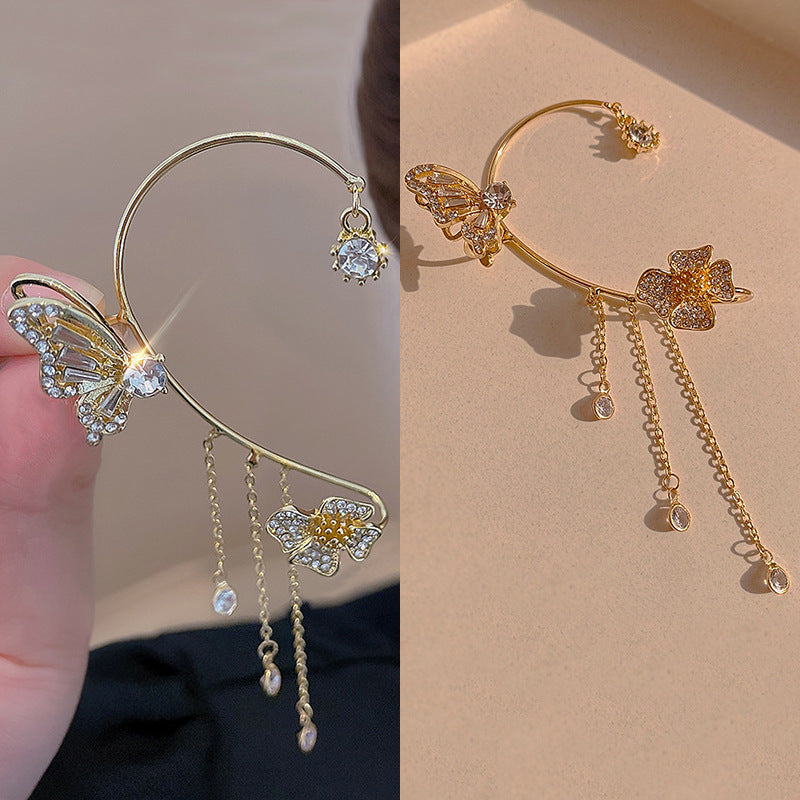 Enkle clip-on-øreringe med sommerfugle, blomstermotiver og kvaster – Elegante, behagelige og kræver ingen huller i ørerne