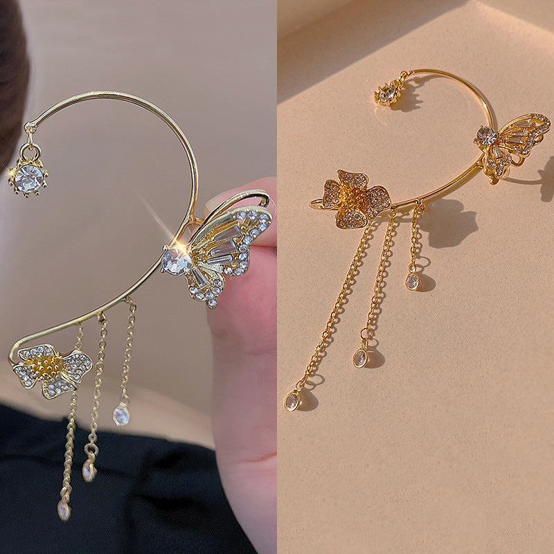 Enkle clip-on-øreringe med sommerfugle, blomstermotiver og kvaster – Elegante, behagelige og kræver ingen huller i ørerne