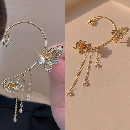 Enkle clip-on-øreringe med sommerfugle, blomstermotiver og kvaster – Elegante, behagelige og kræver ingen huller i ørerne