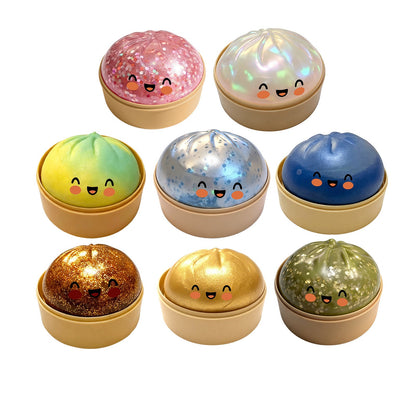 ✨Naturtro klemmelegetøj (squishy) formet som en bao-bolle