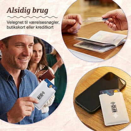 RFID-blokerende kreditkortetui / Anti-skimming kortbeskytter