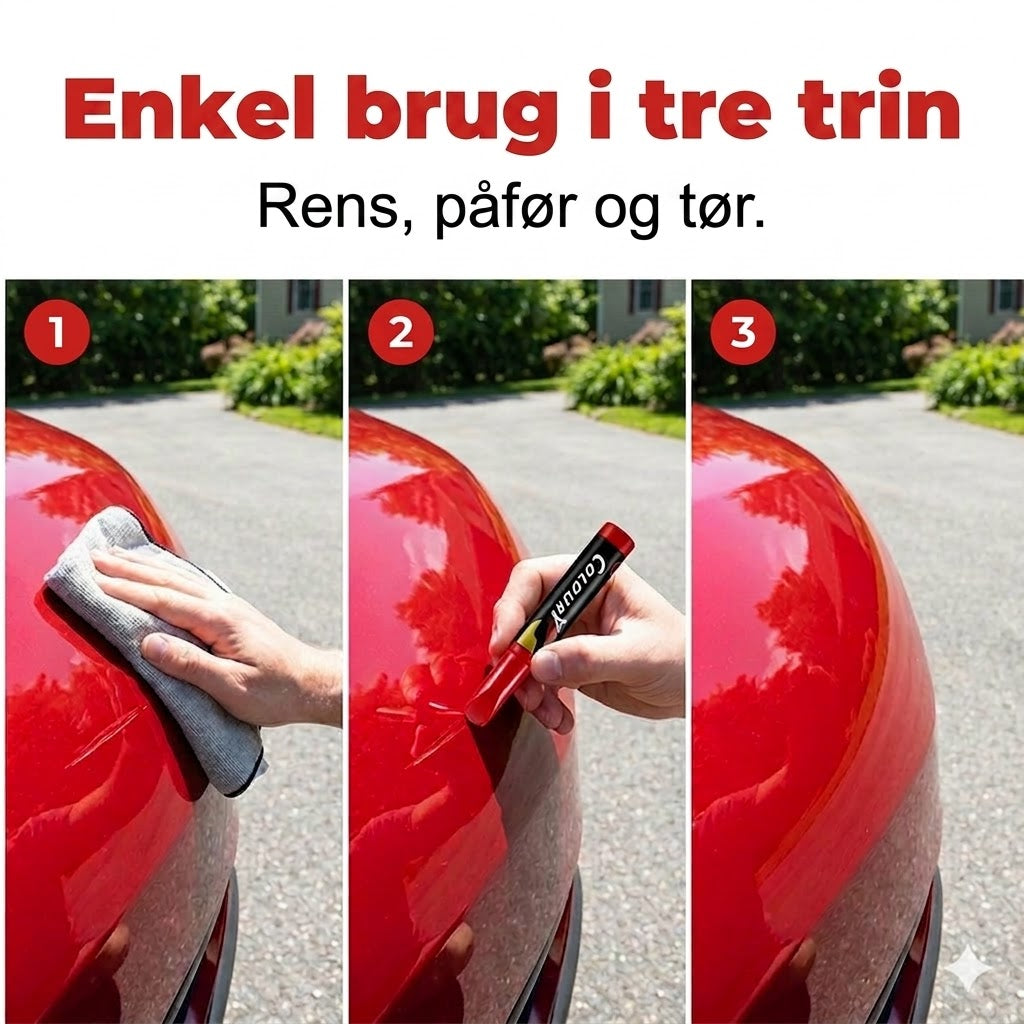 🚗 One-touch lakpen til biler - Fjernelse af ridser og lakreparation ✏️