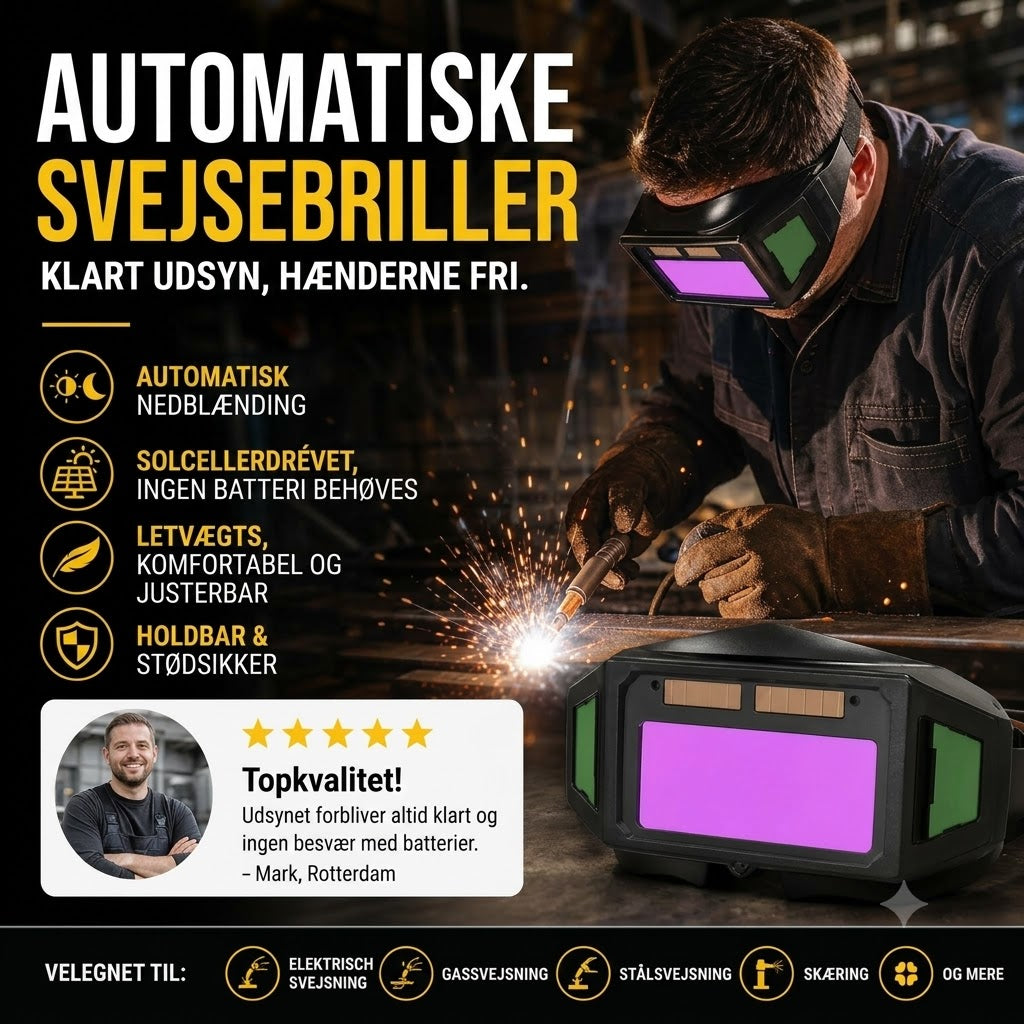 Brandsikre sikkerhedsbriller til svejsning – ny 2026-model