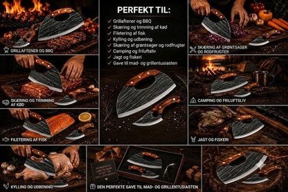🔪 Premium kødknivsæt (2 dele) – Ekstremt skarpe, perfekt til BBQ, grilning og madlavning.