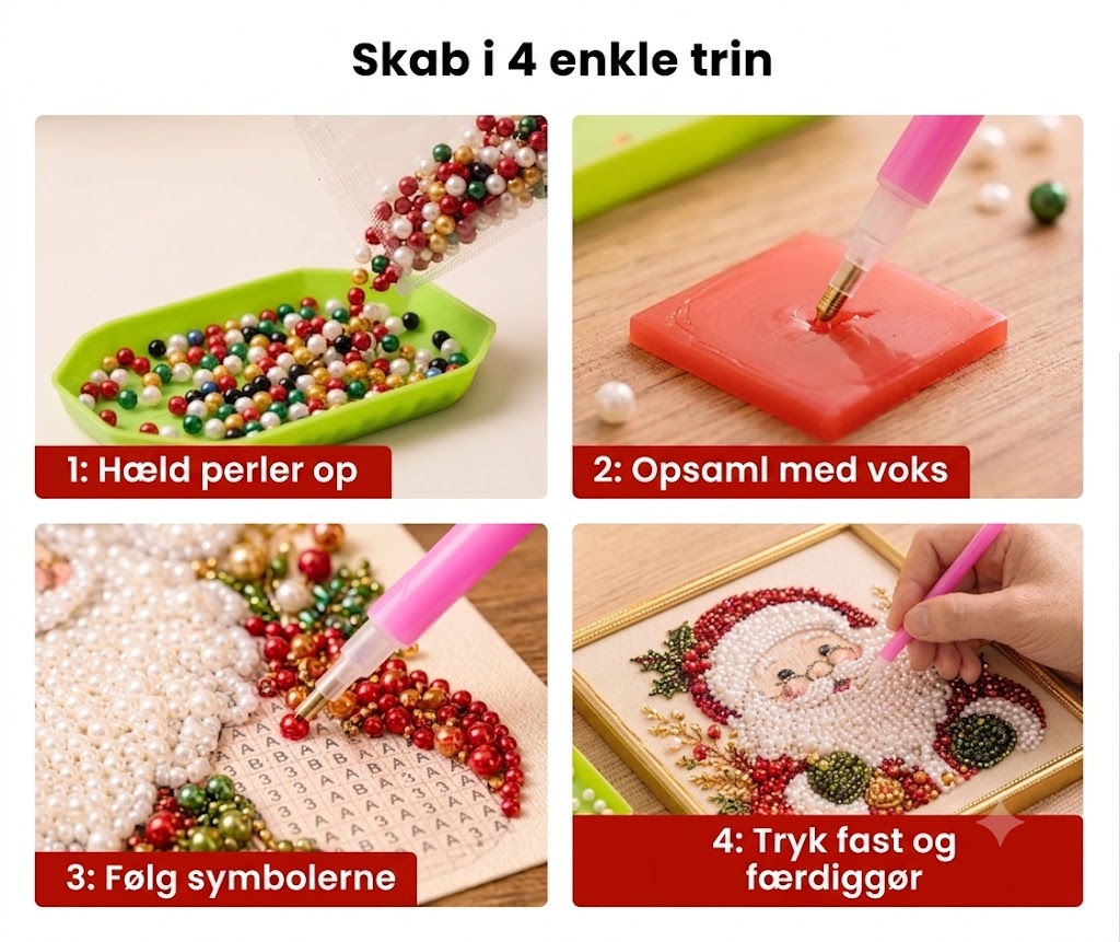 🔥 50% RABAT – BEGRÆNSET TID!🎨💎Aflappende DIY diamantmaleri-sæt med juletema – nemt for begyndere🎄