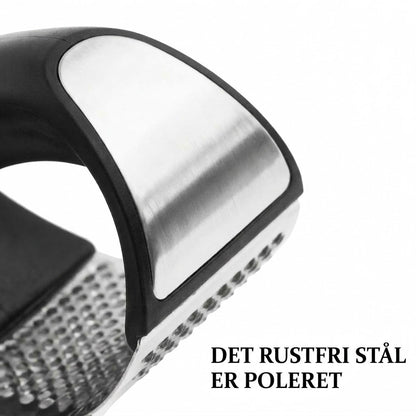 Hvidløgspresser: Bærbar hvidløgspresser i rustfrit stål