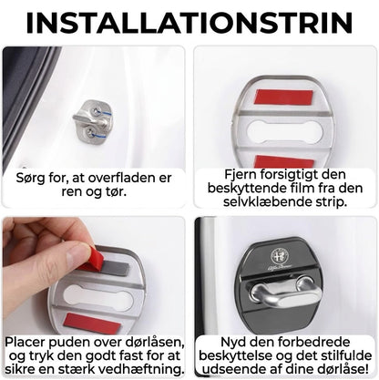 Eksklusiv beskyttelsespude til bildørlåse | Sæt med 4 stk.