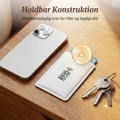 RFID-blokerende kreditkortetui / Anti-skimming kortbeskytter
