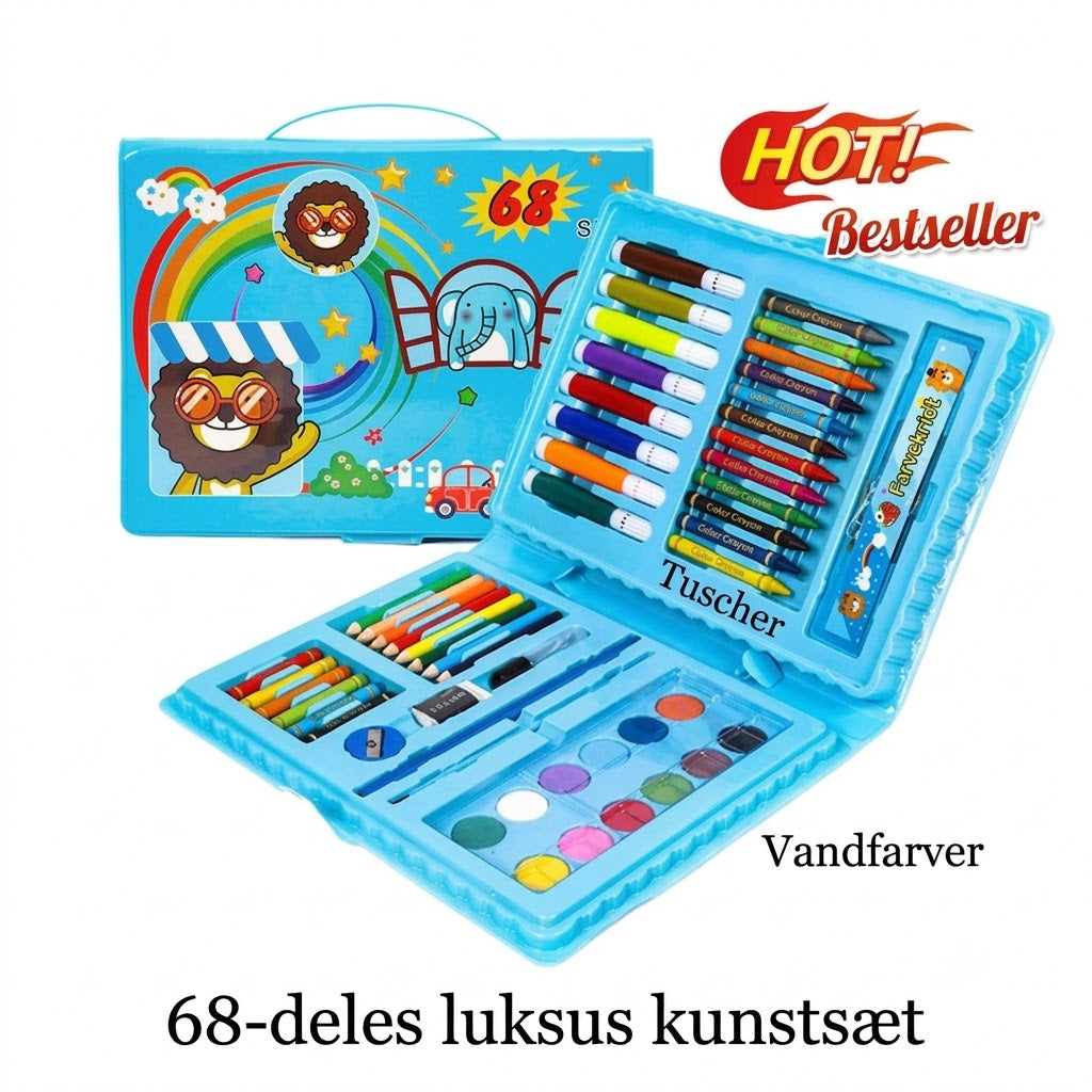 Luksuriøst 6-i-1 kreativt kunstsæt – Den ideelle gave til børn, enhver lille én er en kunstner!