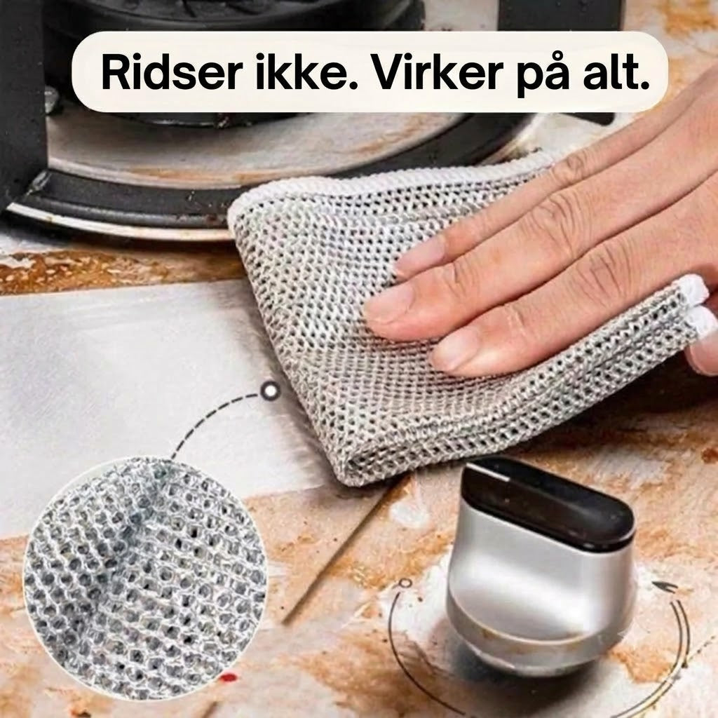 Karklude i ståltråd (10-pak)