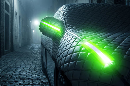 Tykt halvt bilcover til sol- og snebeskyttelse – frost- og uv-beskyttende bilgarage