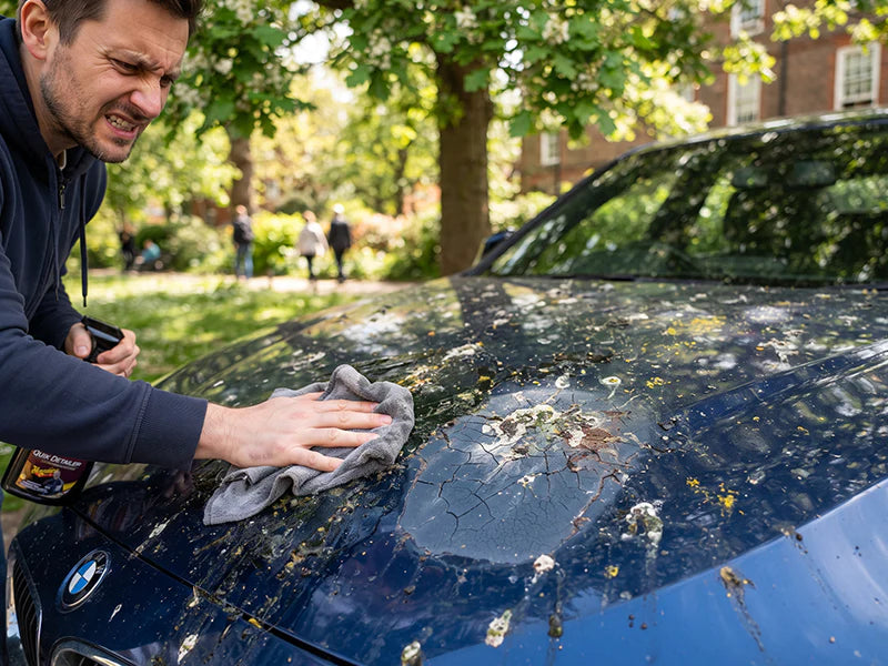 Tykt halvt bilcover til sol- og snebeskyttelse – frost- og uv-beskyttende bilgarage
