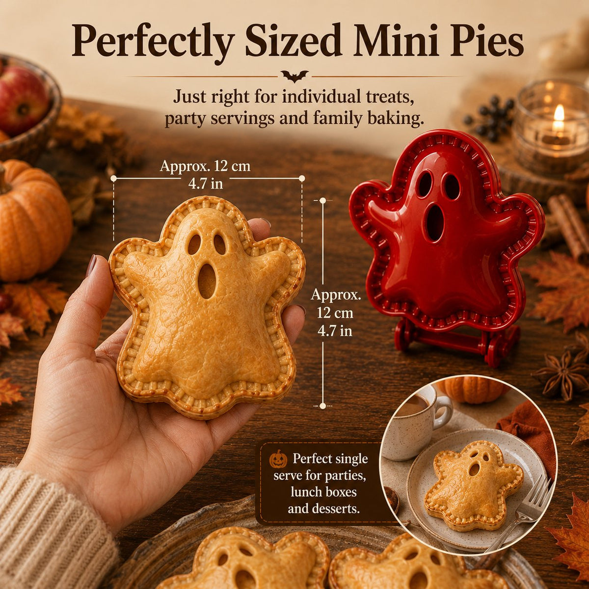 Halloween-tærteforme (sæt med 8 stk.)