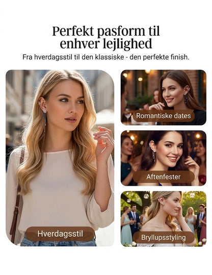 Enkle clip-on-øreringe med sommerfugle, blomstermotiver og kvaster – Elegante, behagelige og kræver ingen huller i ørerne