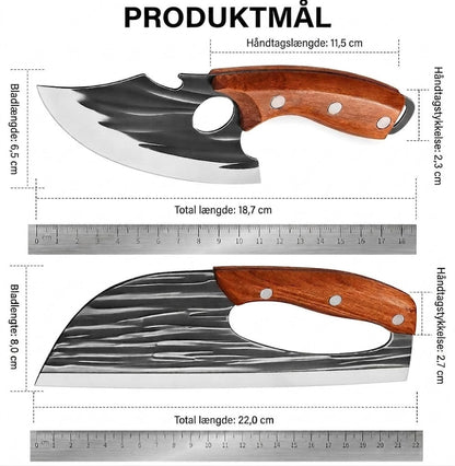 🔪 Premium kødknivsæt (2 dele) – Ekstremt skarpe, perfekt til BBQ, grilning og madlavning.