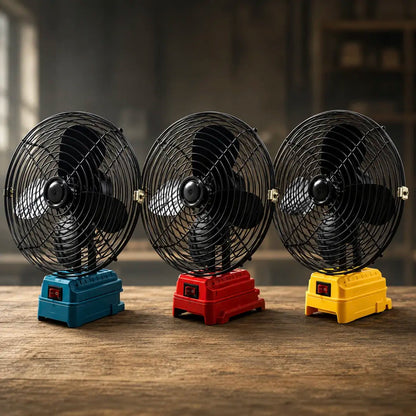 Bærbar batteridrevet ventilator