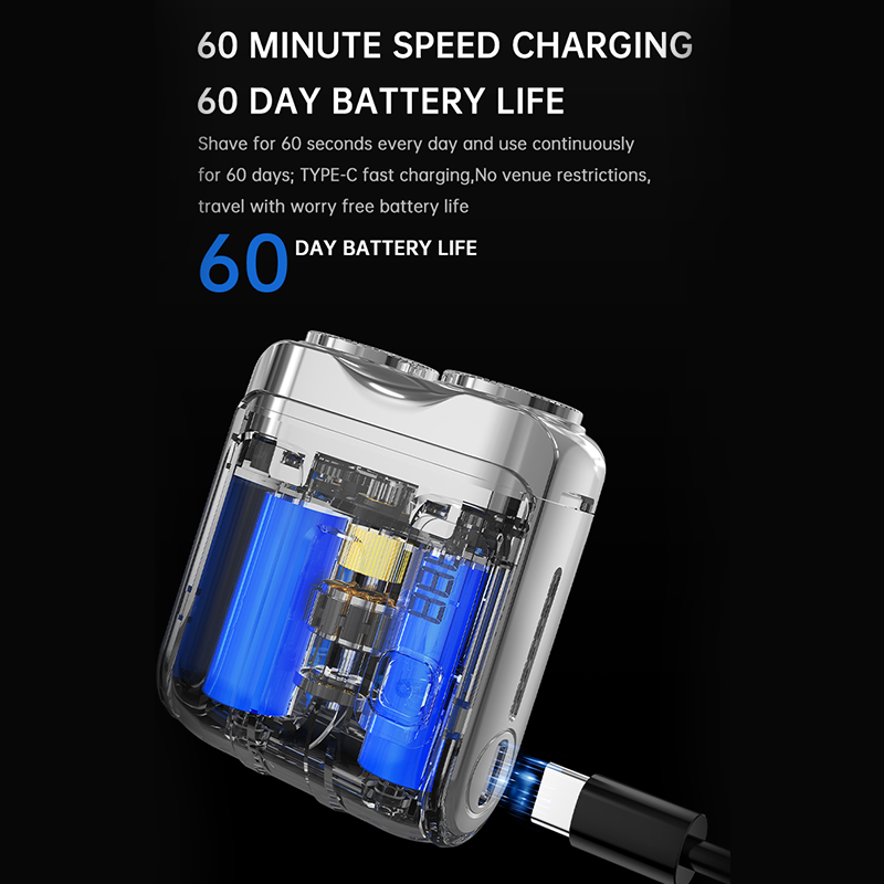 💥 50% RABAT 🔥 Bærbar mini-el-shaver til mænd