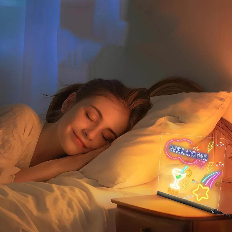 ✨🎄Julegaveidé! Lysende tegnebræt 🎁 Genanvendeligt og lysende, perfekt til børn 💡