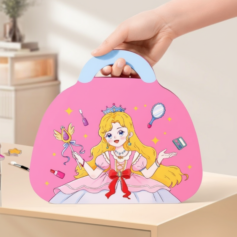 💖 Eksklusivt diamantmaleri og makeup-sæt med prinsessetema💎🎨