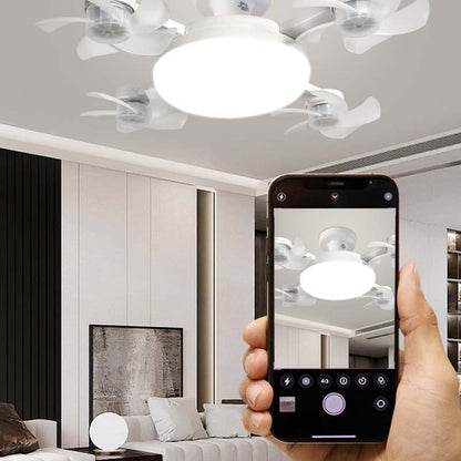 Ny E27 loftventilator med lys – 2-i-1 lydløs LED-ventilatorlampe