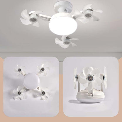 Ny E27 loftventilator med lys – 2-i-1 lydløs LED-ventilatorlampe
