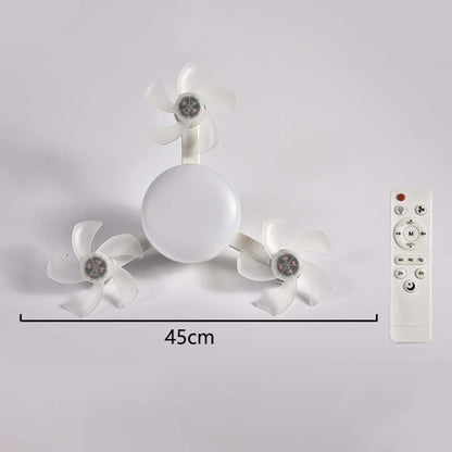 Ny E27 loftventilator med lys – 2-i-1 lydløs LED-ventilatorlampe
