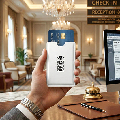 RFID-blokerende kreditkortetui / Anti-skimming kortbeskytter