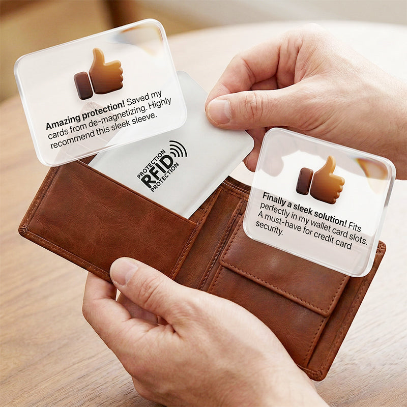 RFID-blokerende kreditkortetui / Anti-skimming kortbeskytter