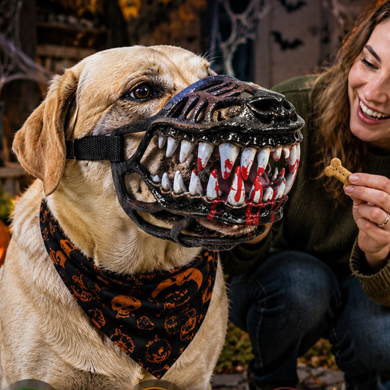 Realistisk og sjov Halloween-mundkurv til kæledyr