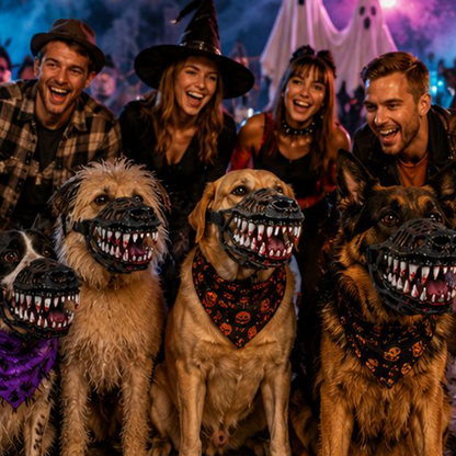 Realistisk og sjov Halloween-mundkurv til kæledyr